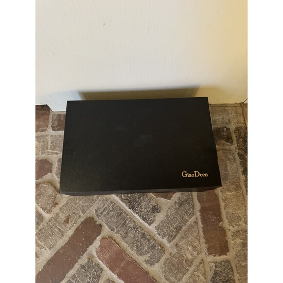 Giao Deen Leather Mid High Block Heel Square Toe Tassel Dress Pumps EU 42 /US 11 - Picture 9 of 14